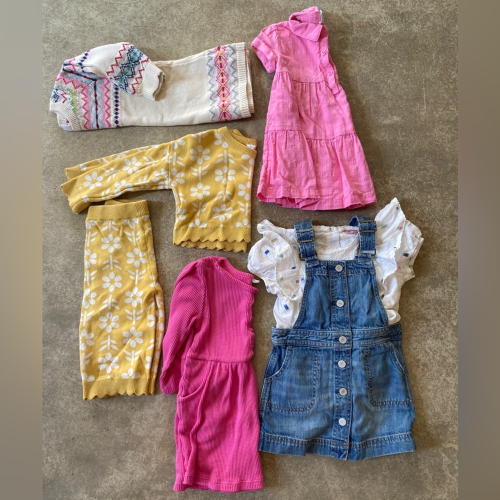 GAP, BCBG Girls and Modern Moments Toddler Bundle Denim Overalls Dress